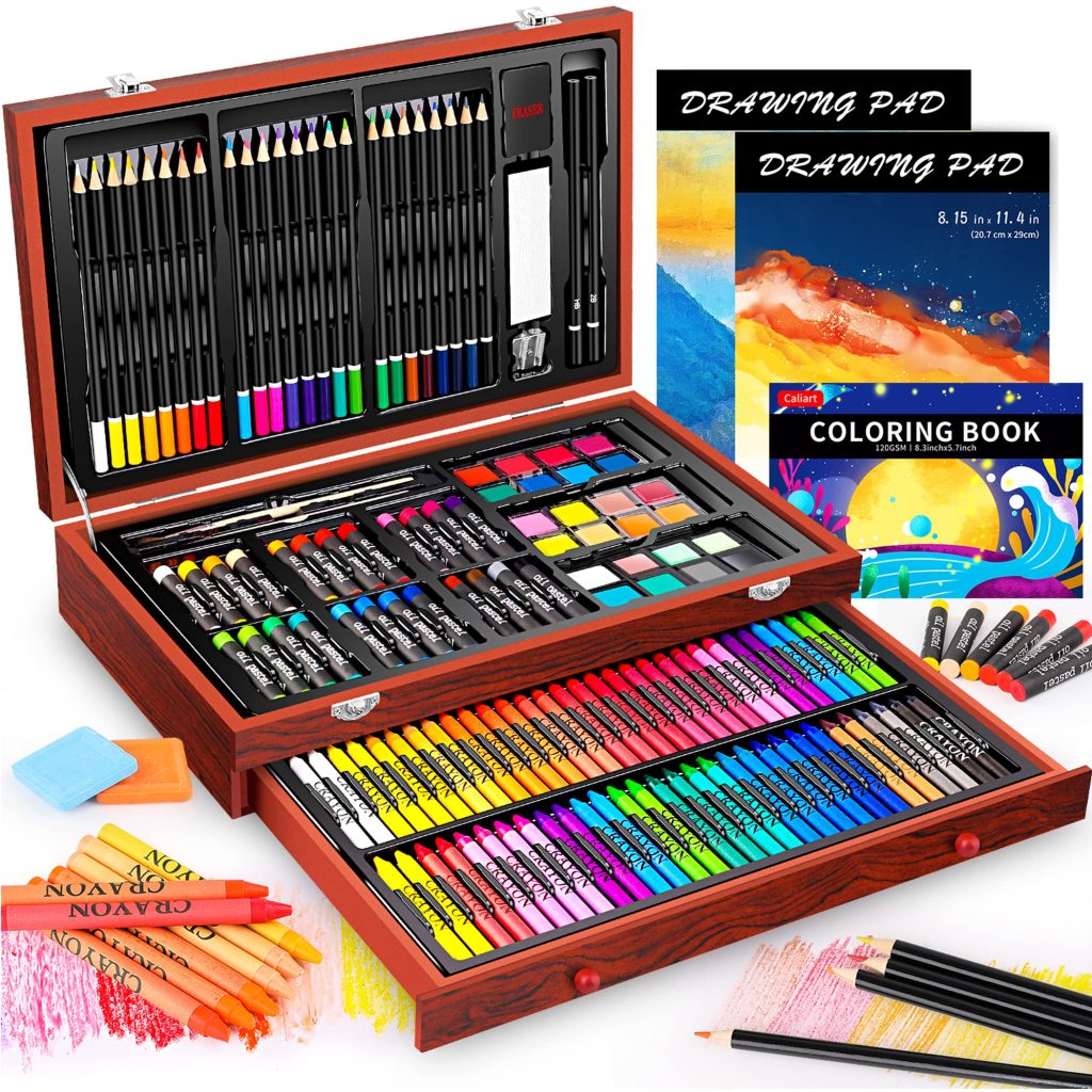 A comprehensive art supplies set perfect for any art lover
